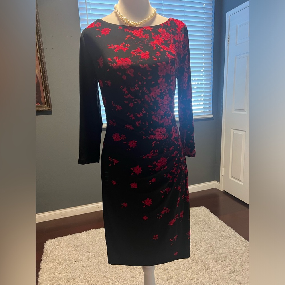 - Anne Klein multi color dress with 3/4 sleeves. NWT. Perfect for holiday …